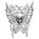 deathbat tattoo design idea
