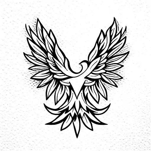 half polish eagle half lily flower tattoo design idea