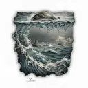 ocean tattoo design idea