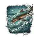 ocean tattoo design idea