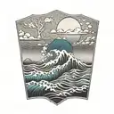 ocean tattoo design idea