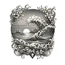 ocean tattoo design idea