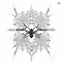 beholder spider tattoo design idea