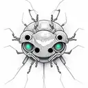 beholder spider tattoo design idea