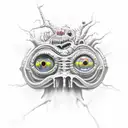 beholder tattoo design idea