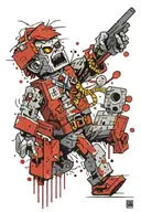 zombie legos attacking denver tattoo design idea