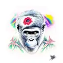 Gorillaz music band tattoo design idea