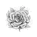 august, March, October birth flower, mother of 3 tattoo design idea