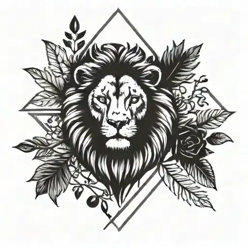 incorporating my wedding date in Roman numerals, add arrows, a lion from my family crest and an olive branch  tattoo design idea