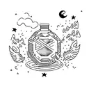 Do not go gentle into that good night tattoo design idea