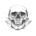 Skull and mandala tattoo design idea