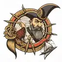seaman sailing tattoo design idea