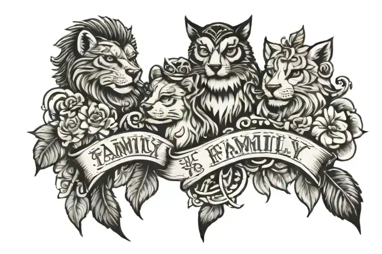 Family ;IGY6 tattoo design idea