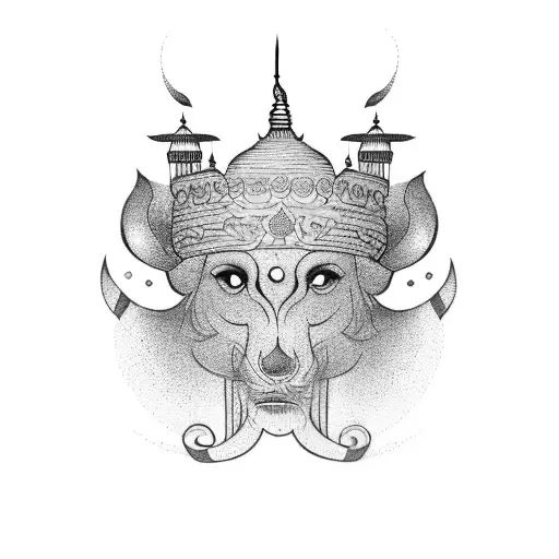 A tattoo showcasing the beauty of the Golden Temple in Punjab tattoo design idea