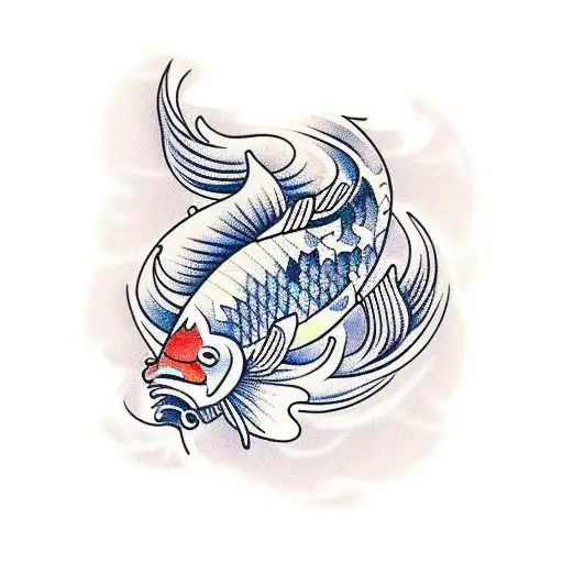 Koi Fish tattoo design idea