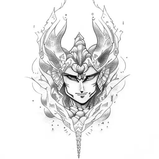 hisoka tattoo design idea