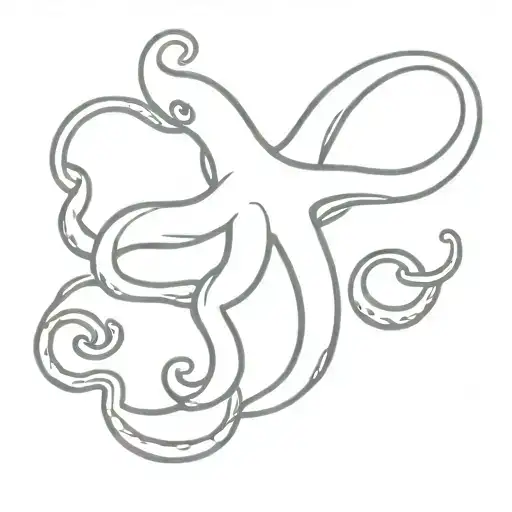 octopus tentacles tattoo design idea