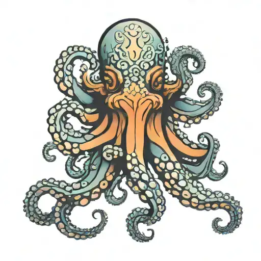 octopus tentacles tattoo design idea