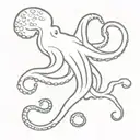 octopus tentacles tattoo design idea