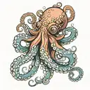 octopus tentacles tattoo design idea