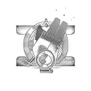 barber to engineer tattoo design idea