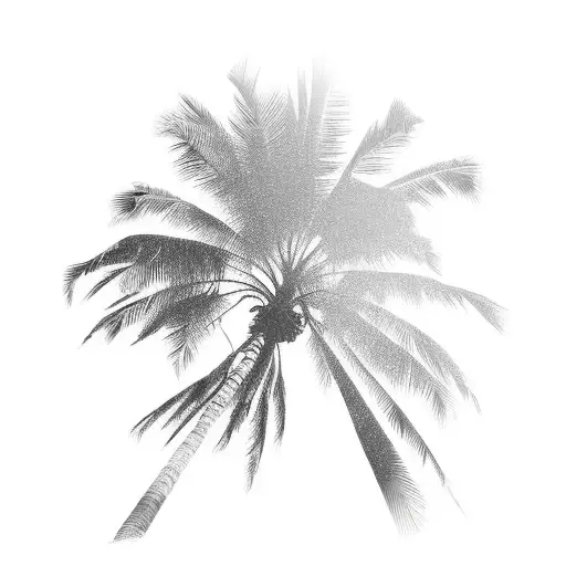 Palm Tree tattoo design idea