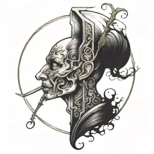 Silence Silence tattoo design idea