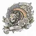 long live Noah  tattoo design idea