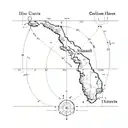 these coordinates, 18°28′30″N 64°34′15″W, along with Soggy Dollar Bar in the British Virgin Islands  tattoo design idea