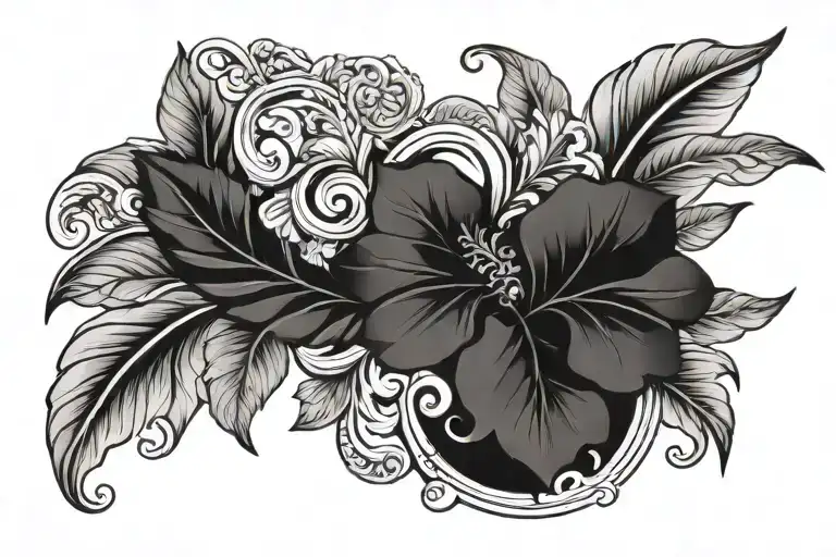 Versace band with Greek leaves tattoo design idea