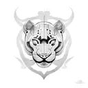 Panther tattoo design idea