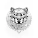 Panther tattoo design idea