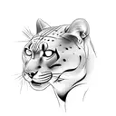 Panther tattoo design idea