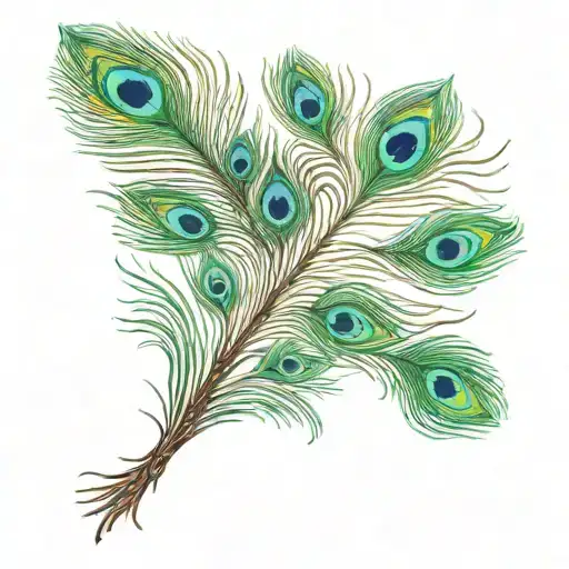 Peacock feather tattoo design idea