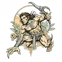 Tarzan tattoo design idea