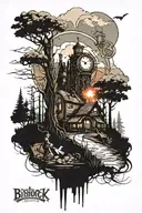 bioshock infinite columbia landscape tattoo design idea