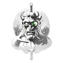 hellboy tattoo design idea