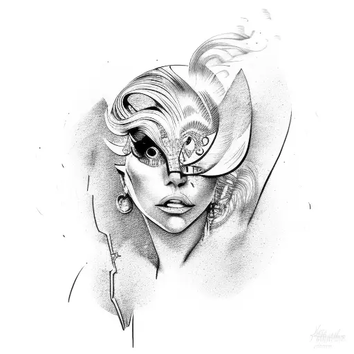 lady gaga tattoo design idea