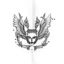amma written on the tricep horizontally tattoo design idea