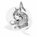 Alice y enmali  tattoo design idea