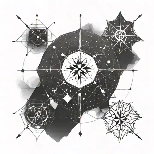 Southern Cross Constellation Maritime tattoo design idea