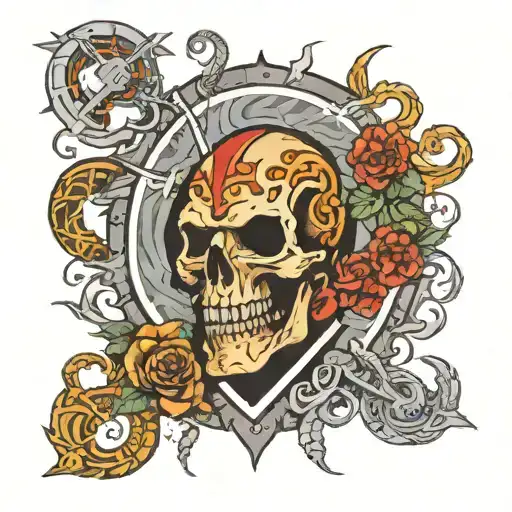 gods army tattoo design idea
