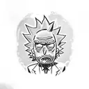 Rick and Morty tattoo design idea