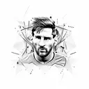 lionel Messi tattoo design idea