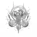 believe and transcend tattoo design idea