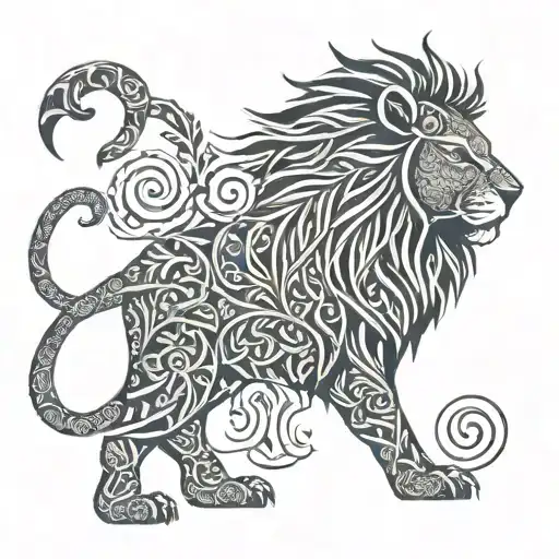 catholic lion Sri lankan tattoo design idea