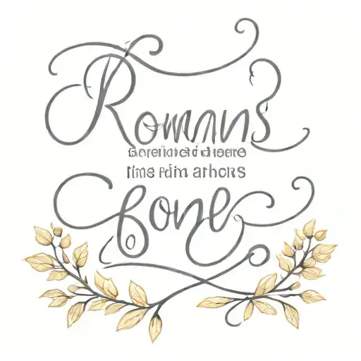 Romans 8:28 Jon Jones Philippians 4:13 written tattoo design idea