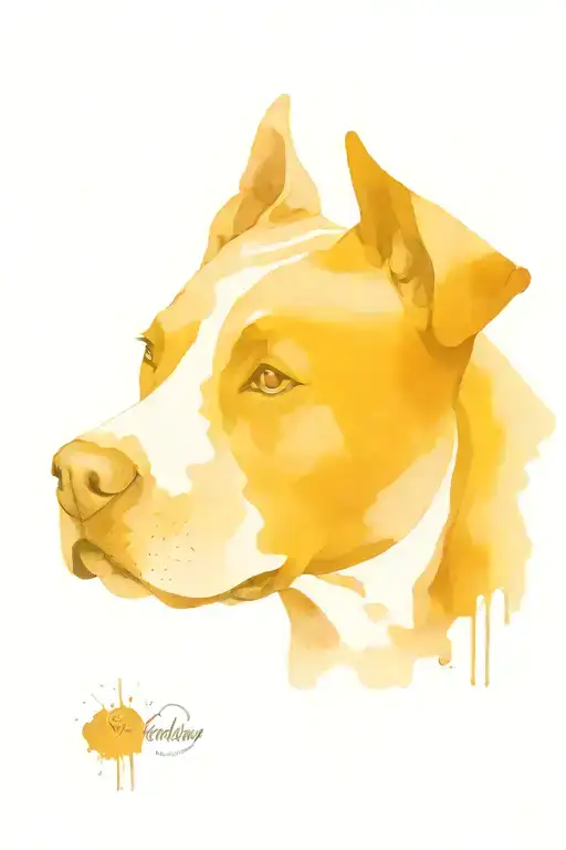 american staffordshire terrier tattoo design idea