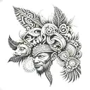 Intricate Filipino tribal sleeve tattoo representing different tribes and traditions tattoo design idea