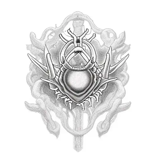 hollow knight void heart and kingsoul charms  tattoo design idea